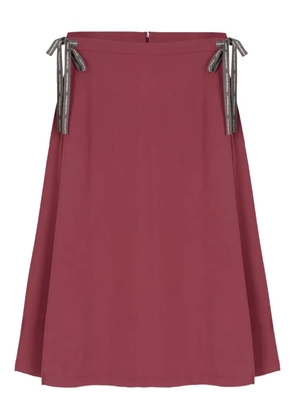 Colmar ribbon tie midi skirt - Red