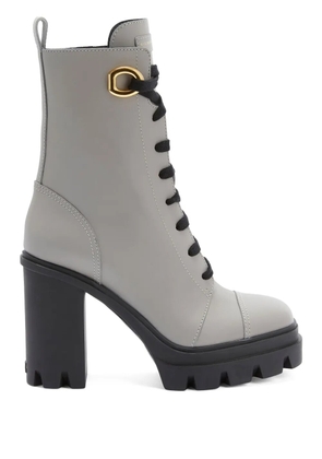 Giuseppe Zanotti Cubalibre 110mm lace-up ankle boots - Grey