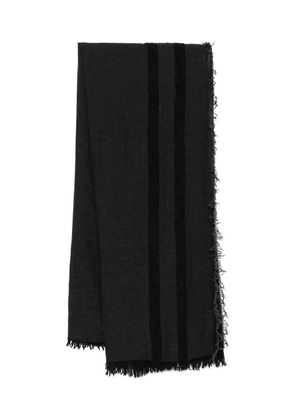 Forme D'expression frayed-hem scarf - Black