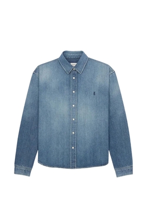 Saint Laurent Cassandre logo shirt - Blue