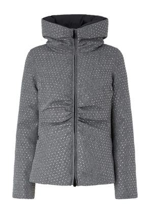 PINKO embellished puffer jacket - Grey