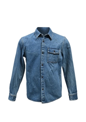 A.P.C. button flap-pocket overshirt - Blue