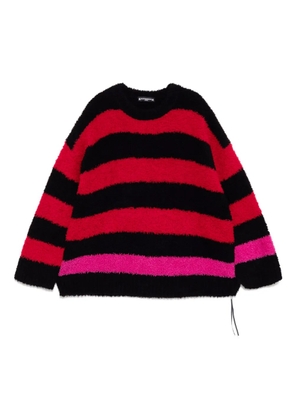 Mastermind World striped sweater - Black