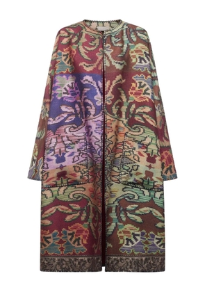 Pierre-Louis Mascia all-over pattern coat - Red