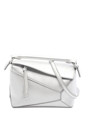 Loewe Pre-Owned mini Puzzle leather handbag - Silver