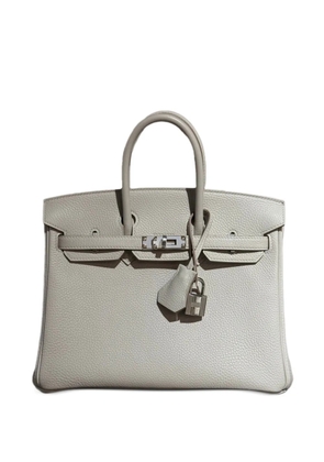 Hermès Pre-Owned 2023 25 Birkin leather tote bag - Grey