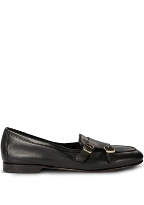 Santoni leather loafers - Black