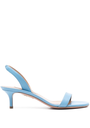 Aquazzura So Nude 50mm leather sandals - Blue