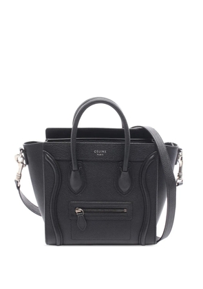 Celine Pre-Owned 2010-2026 Nano Leather Luggage Tote satchel - Black