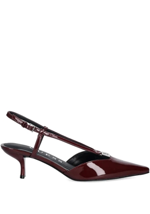 GUESS USA pointed-toe strap heeled pumps - Red