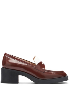 Stuart Weitzman 40mm Kaia loafers - Brown