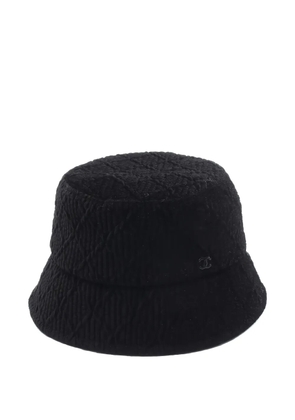 CHANEL Pre-Owned 1986-1988 CC bucket hat - Black