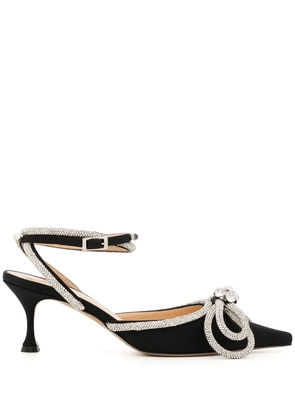 MACH & MACH embellished pointed-toe pumps - Black