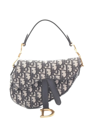 Christian Dior Pre-Owned 2010's saddle oblique jacquard handbag - Blue
