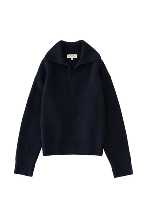 Studio Nicholson Nash open-collar sweater - Blue