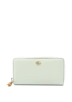Gucci Pre-Owned 2010s Bamboo Zip-Around leather wallet - Green