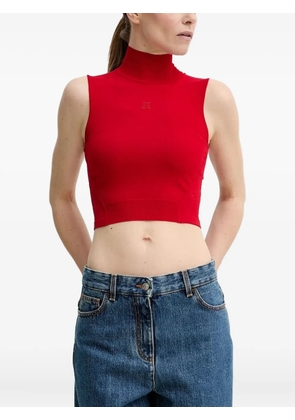 The Kooples high-neck sleeveless top - Red