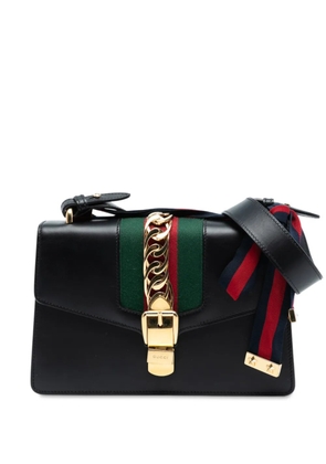 Gucci Pre-Owned 2016-2025 Small Leather Sylvie Web satchel - Black