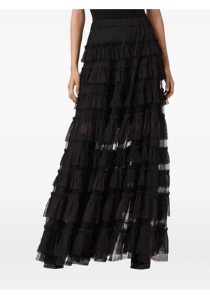 AllSaints Aude ruffled maxi skirt - Black