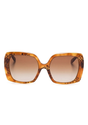 Dolce & Gabbana Eyewear oversize-frame sunglasses - Brown