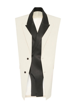 Jean Paul Gaultier two-tone design vest - Neutrals