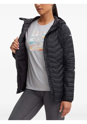 Columbia chevron-quilted hooded jacket - Black