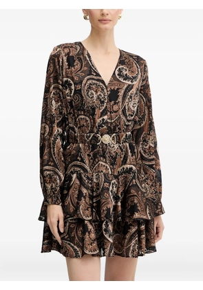GUESS USA paisley-print mini dress - Black