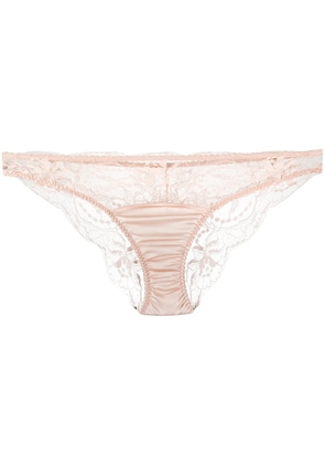 Fleur Of England sheer lace briefs - Neutrals