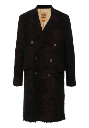 Uma Wang frayed coat - Black