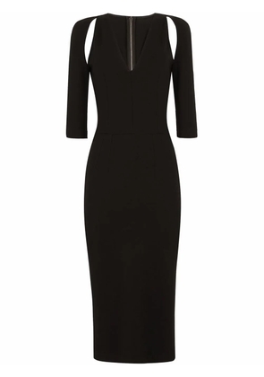 Dolce & Gabbana cut-out midi dress - Black