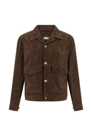 Brunello Cucinelli suede jacket - Brown