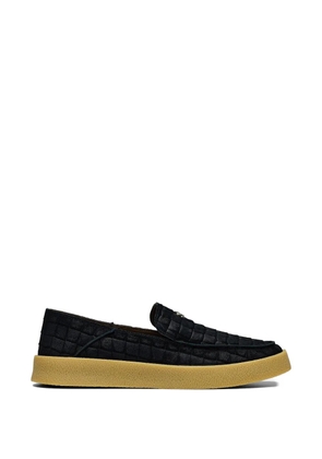 Hide&Jack crocodile-effect slip-on sneakers - Black