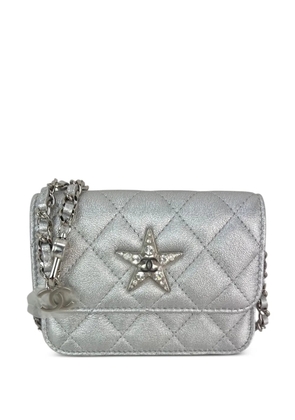 CHANEL Pre-Owned quilted star Flap shoulder bag - Silver