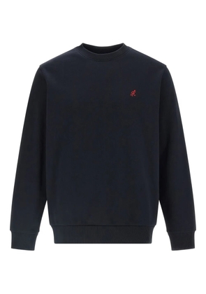 Gramicci logo-embroidered crew-neck sweatshirt - Blue