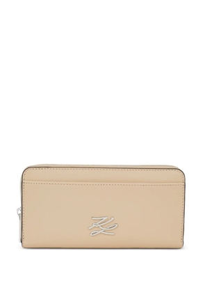 Karl Lagerfeld K/Autograph continental wallet - Neutrals