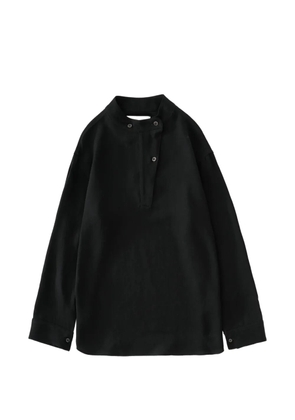 Studio Nicholson Dimas collar-asymmetric shirt - Black
