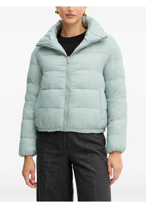 Patrizia Pepe quilted-design hooded jacket - Green