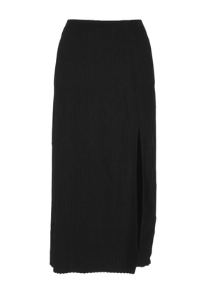 MRZ side-slit midi skirt - Black