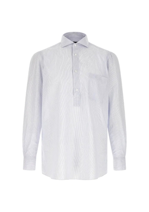 Finamore 1925 Napoli half-zip striped shirt - White