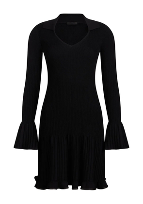 LIU JO ribbed bell-cuff mini dress - Black