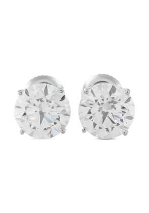 LB Exclusive round-cut diamond stud earrings - Silver
