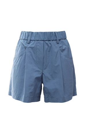 Brunello Cucinelli Vintage monili-embellished elasticated shorts - Blue