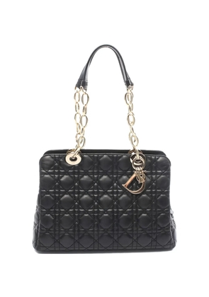Christian Dior Pre-Owned 2000s Lady Dior Cannage chain tote bag - Black