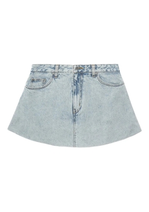 We11done denim A-line skirt - Blue