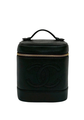 CHANEL Pre-Owned 1996-1997 CC Caviar Case vanity bag - Black