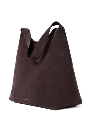 Studio Nicholson Hobo Type 1 suede tote bag - Brown