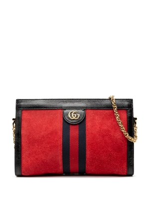Gucci Pre-Owned 2016-2026 Small Suede Ophidia Chain crossbody bag - Black