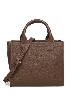 MC2 Saint Barth midi Vanity embossed top-handle tote bag - Brown