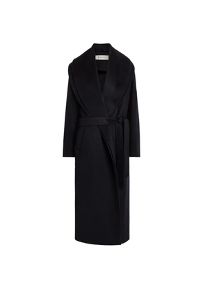 Róhe shawl-collar belted coat - Blue