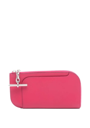 Hermès Pre-Owned 2021 strap leather phone pouch - Pink